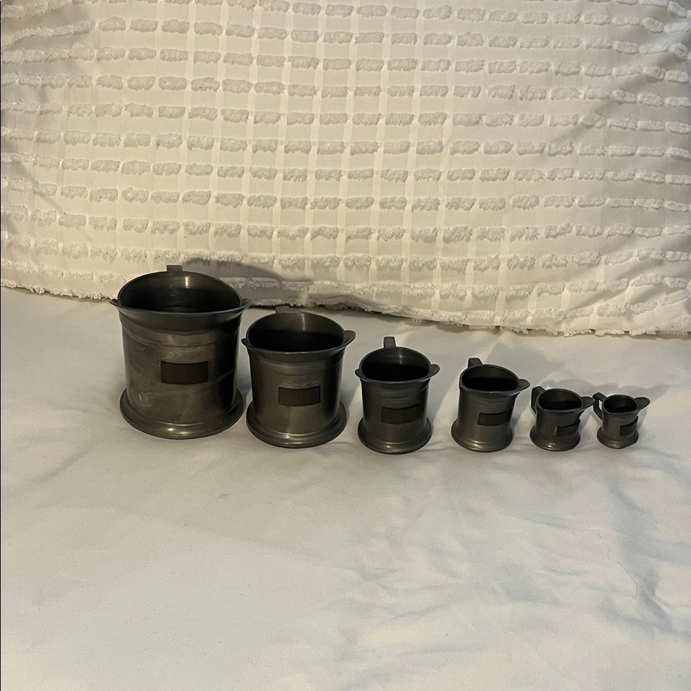 Classic Pewter Measuring Cup Set